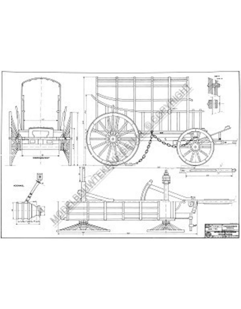 MBT Voortrekkerswagen 1795 - Bouwtekening Schaal 1 : 8 (40.31.075)