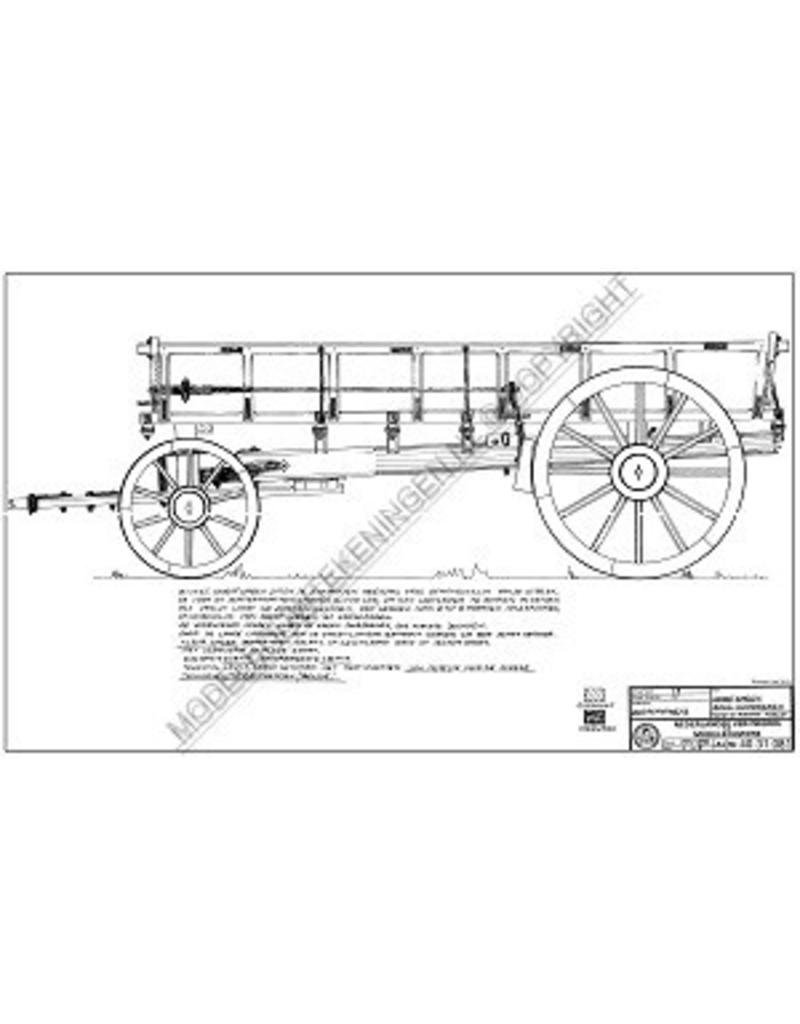 MBT Erntewagen aus Ostflandern - Bauzeichnung Maßstab 1 : 8 (40.31.081)