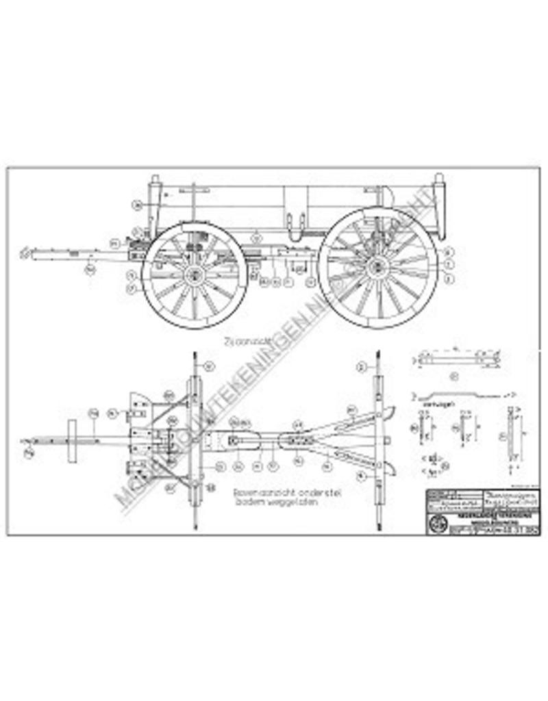 MBT Friesischer Bauernwagen (S.O.-Ecke) - Bauzeichnung Maßstab 1 : 8 (40.31.082)