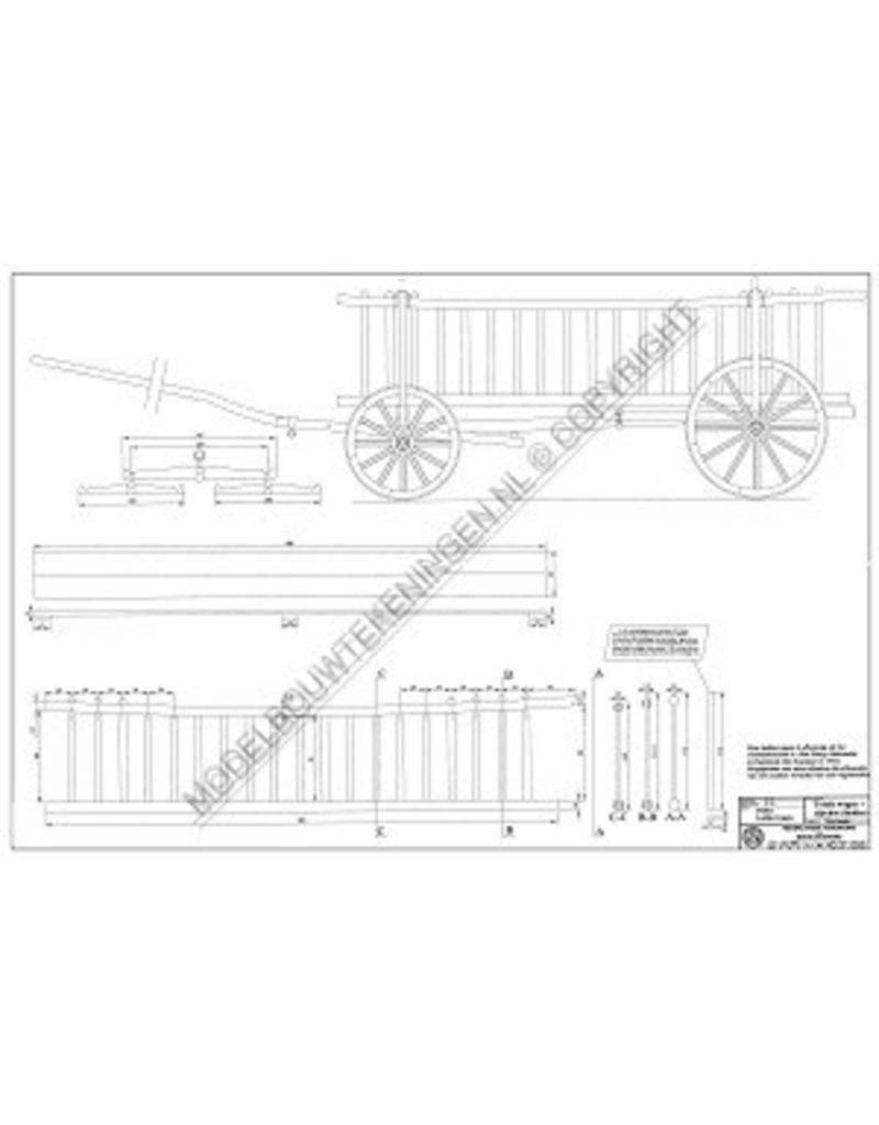 MBT Duitse ladderwagen - Bouwtekening Schaal 1 : 8 (40.31.095)