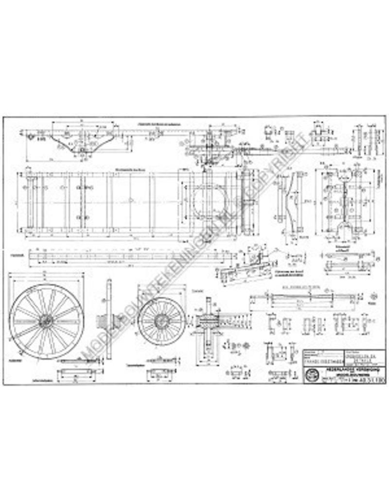 MBT Franse oogstwagen - Bouwtekening Schaal 1 : 8 (40.31.100)