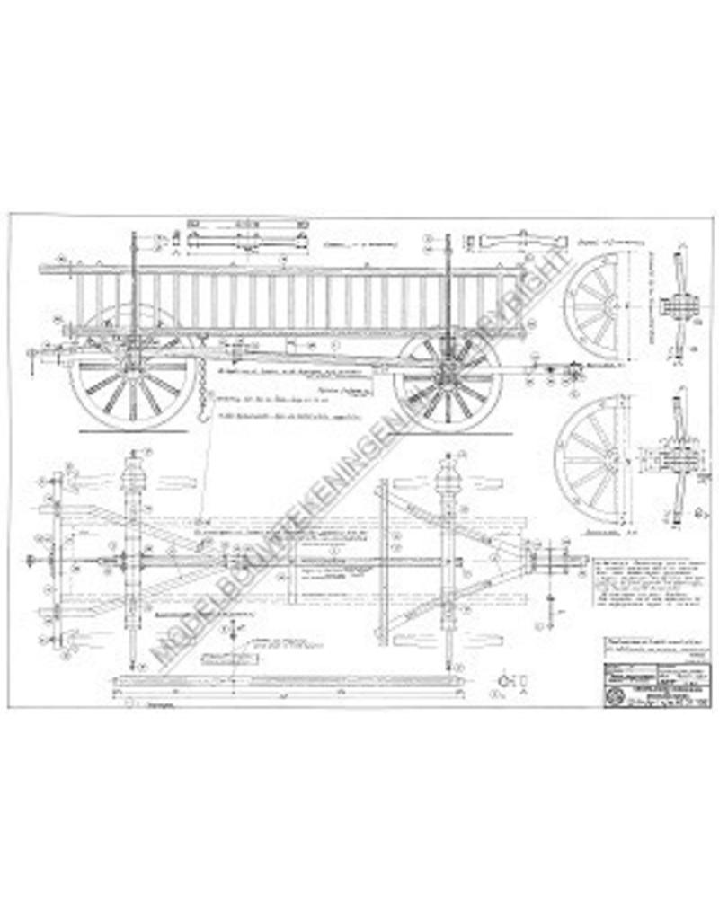 MBT Duitse oogstwagen - Bouwtekening Schaal 1 : 8 (40.31.105)