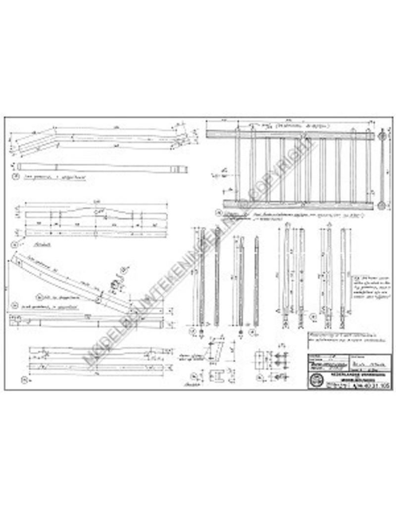 MBT Duitse oogstwagen - Bouwtekening Schaal 1 : 8 (40.31.105)