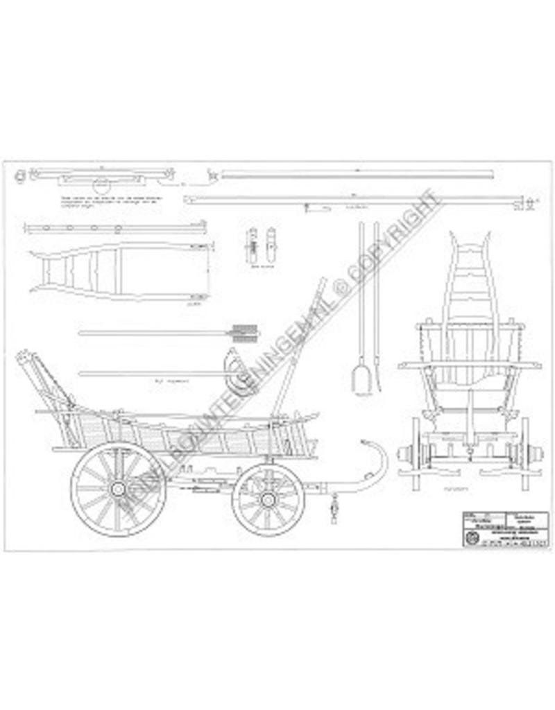MBT Utrechtse boerenwagen - Bouwtekening Schaal 1 : 8 (40.31.107)