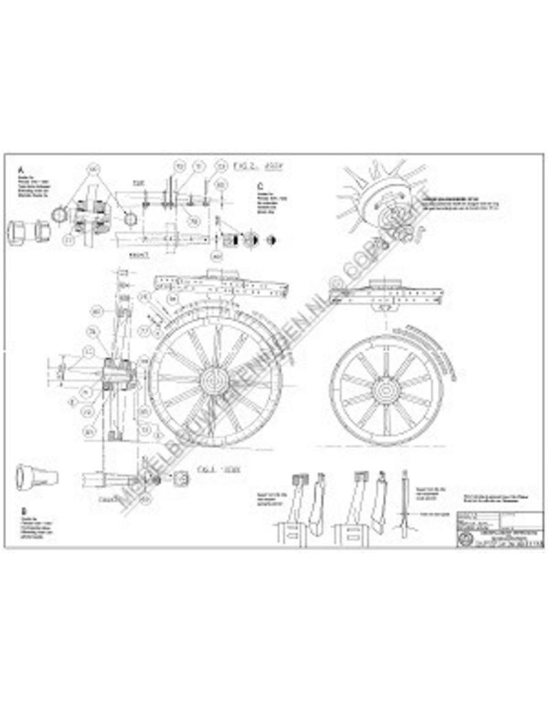MBT Breedwielwagen uit Kent - Bouwtekening Schaal 1 : 8 (40.31.118)