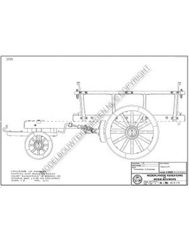 MBT Vierwielskar uit Everbeek - Bouwtekening Schaal 1 : 8 (40.31.119)