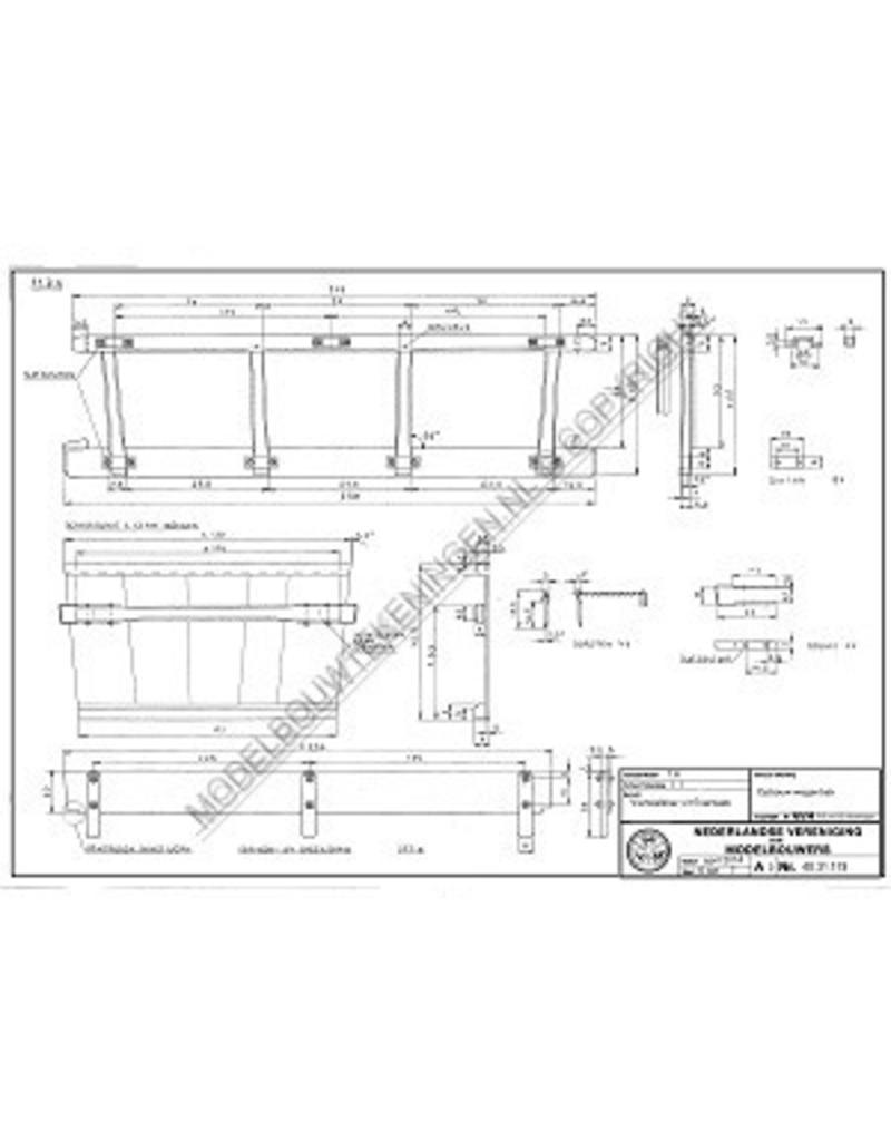 MBT Vierwielskar uit Everbeek - Bouwtekening Schaal 1 : 8 (40.31.119)