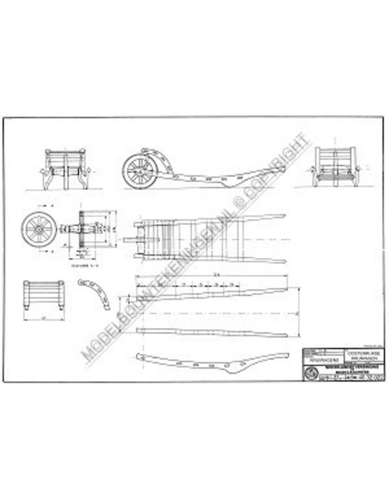 MBT Oostenrijkse kruiwagen - Bouwtekening Schaal 1 : 8 (40.32.022)