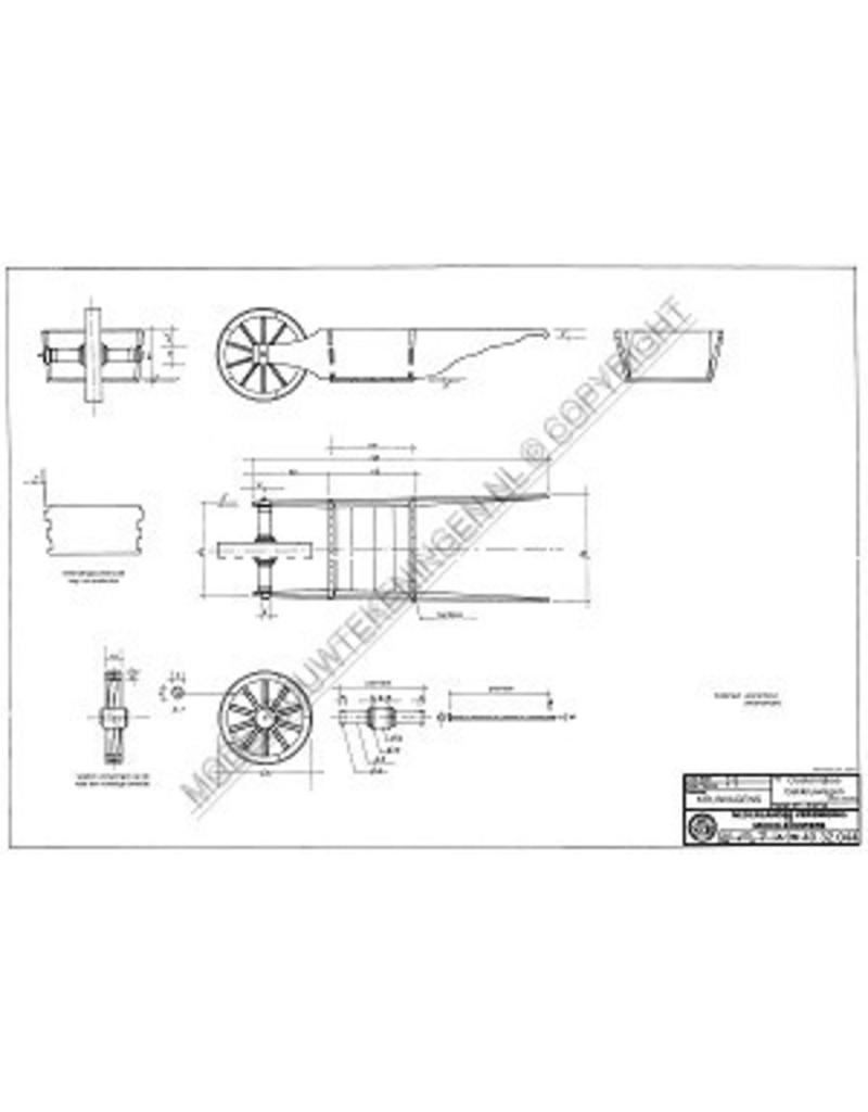 MBT Oostenrijkse bakkruiwagen (klein model) - Bouwtekening Schaal 1 : 8 (40.32.044)