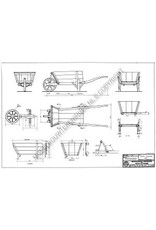MBT Gelders-Overijssels type kruiwagen - Bouwtekening Schaal 1 : 8 (40.32.048)