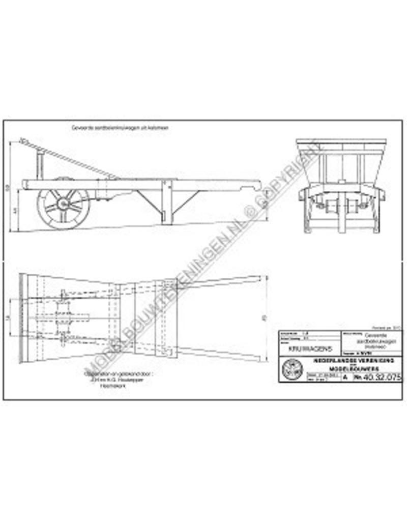 MBT Geveerde aardbeienkruiwagen uit Aalsmeer - Bouwtekening Schaal 1 : 8 (40.32.075)