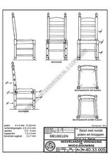 MBT 40.33.005 chair with round legs and knobs