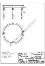 NVM 40.33.006 ronde tafel op 4 poten