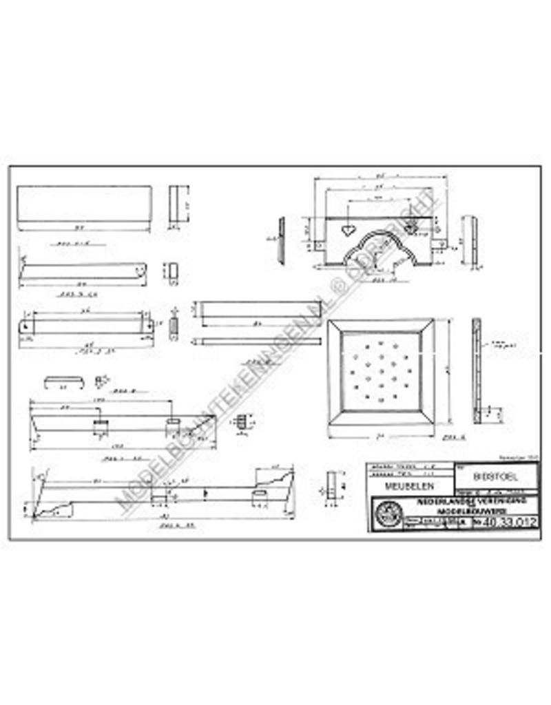 MBT Bidstoel - Bouwtekening Schaal 1 : 12 (40.33.012)