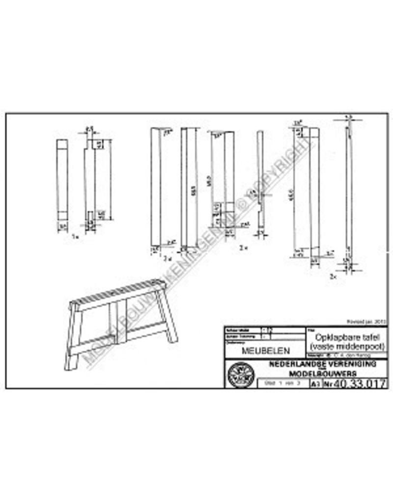 NVM 40.33.017 opklapbare tafel