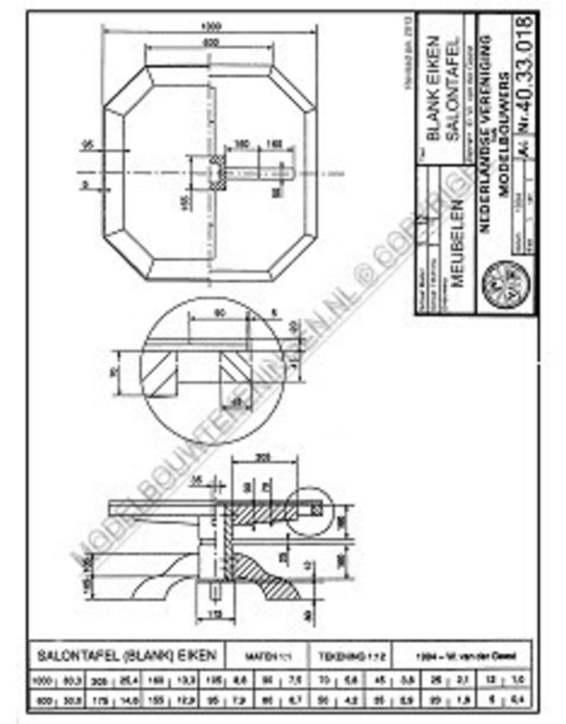 NVM 40.33.018 salontafel (blank)eiken