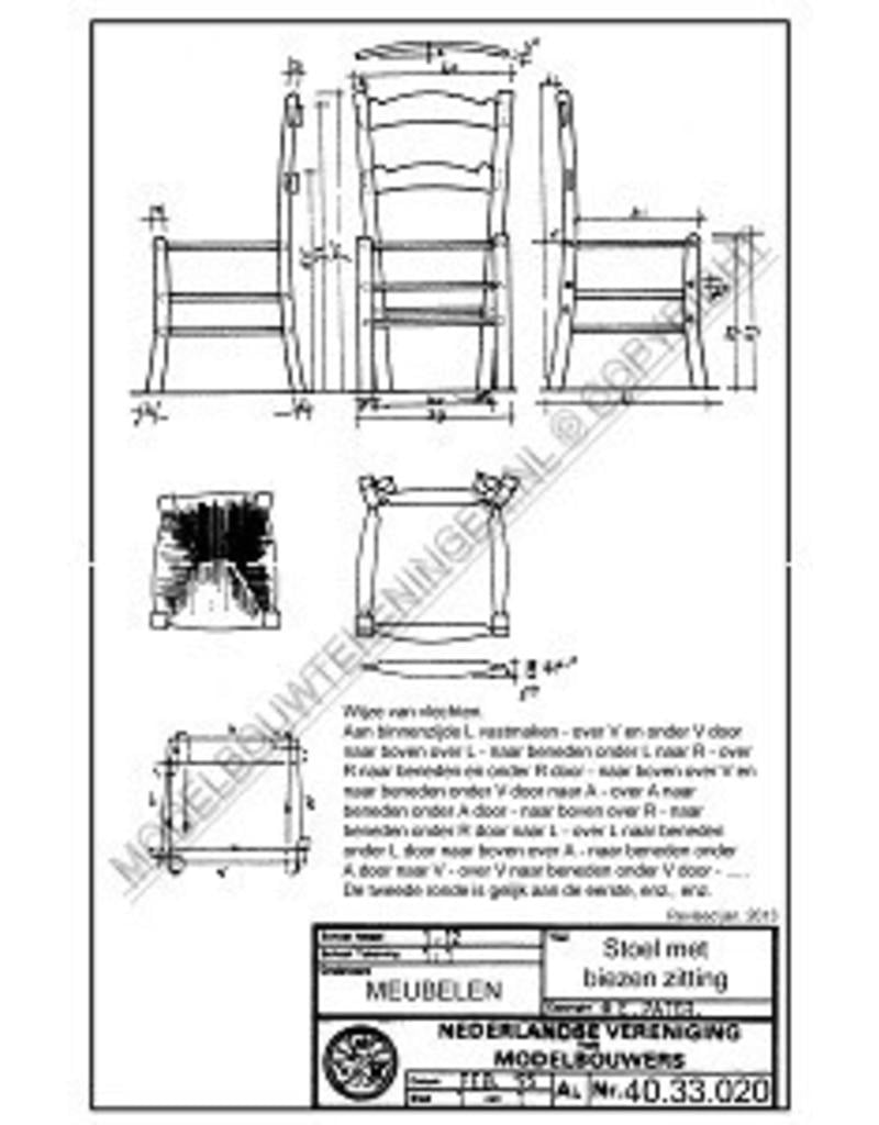 MBT 40.33.020 stoel met biezen zitting