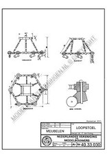 MBT Loopwagen - Bouwtekening Schaal 1 : 12 (40.33.030)
