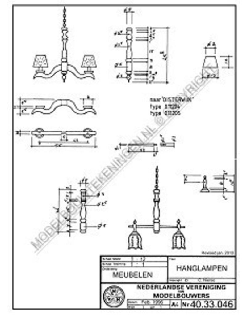 MBT 40.33.046 zwei Hängelampen, nach "Oisterwijk"