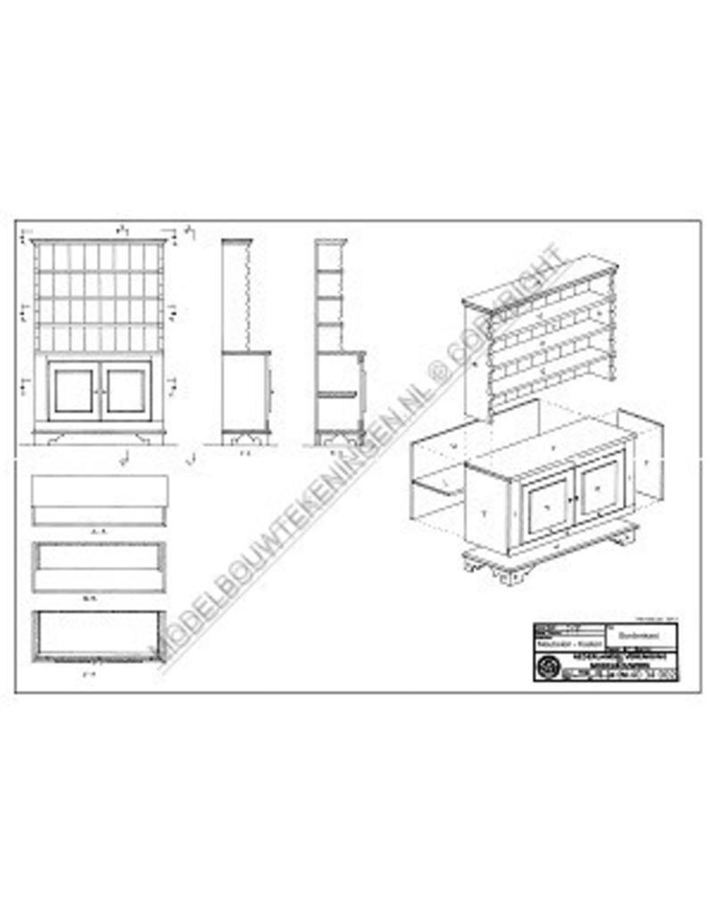 MBT 40.34.002 bordenkast Colonial style