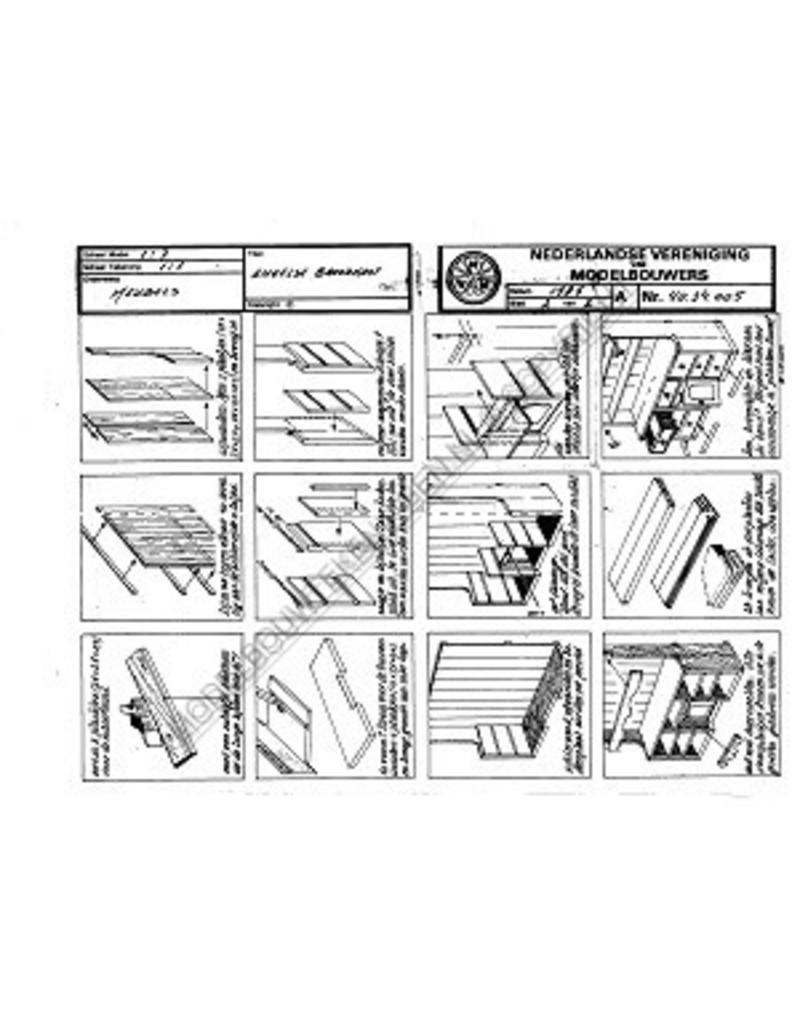 MBT Englischer Brotschrank - Bauzeichnung Maßstab 1 : 7 (40.34.005)