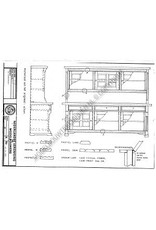 MBT Eiken eetkamerkast - Bouwtekening Schaal 1 : 12 (40.34.006)