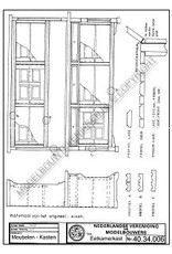 MBT Eiken eetkamerkast - Bouwtekening Schaal 1 : 12 (40.34.006)