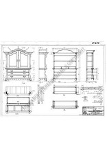 MBT gebogen kabinet, (ca 1885) - Bouwtekening Schaal 1 : 12 (40.34.007)