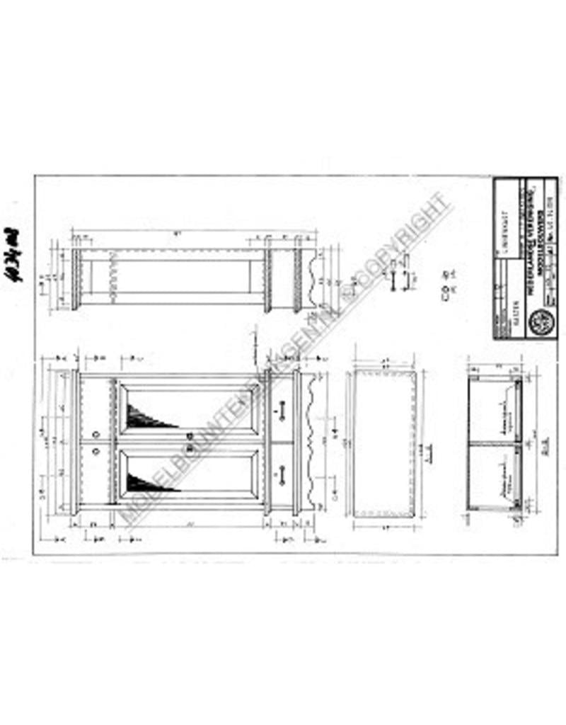 MBT Linnenkast - Bouwtekening Schaal 1 : 12 (40.34.008)