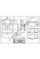 MBT Dressoir met opzet en gebogen deuren - Bouwtekening Schaal 1 : 12 (40.34.009)