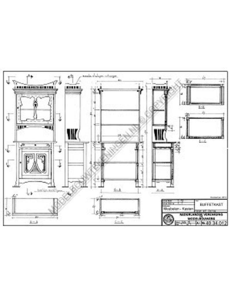 MBT Buffetschrank - Bauzeichnung Maßstab 1 : 12 (40.34.012)