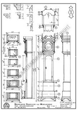 MBT Staand horloge - Bouwtekening Schaal 1 : 12 (40.34.013)