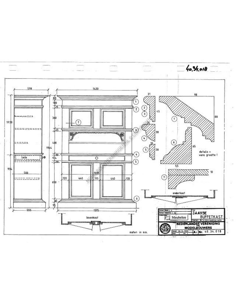 MBT 40.34.018 Zaanse buffetkast