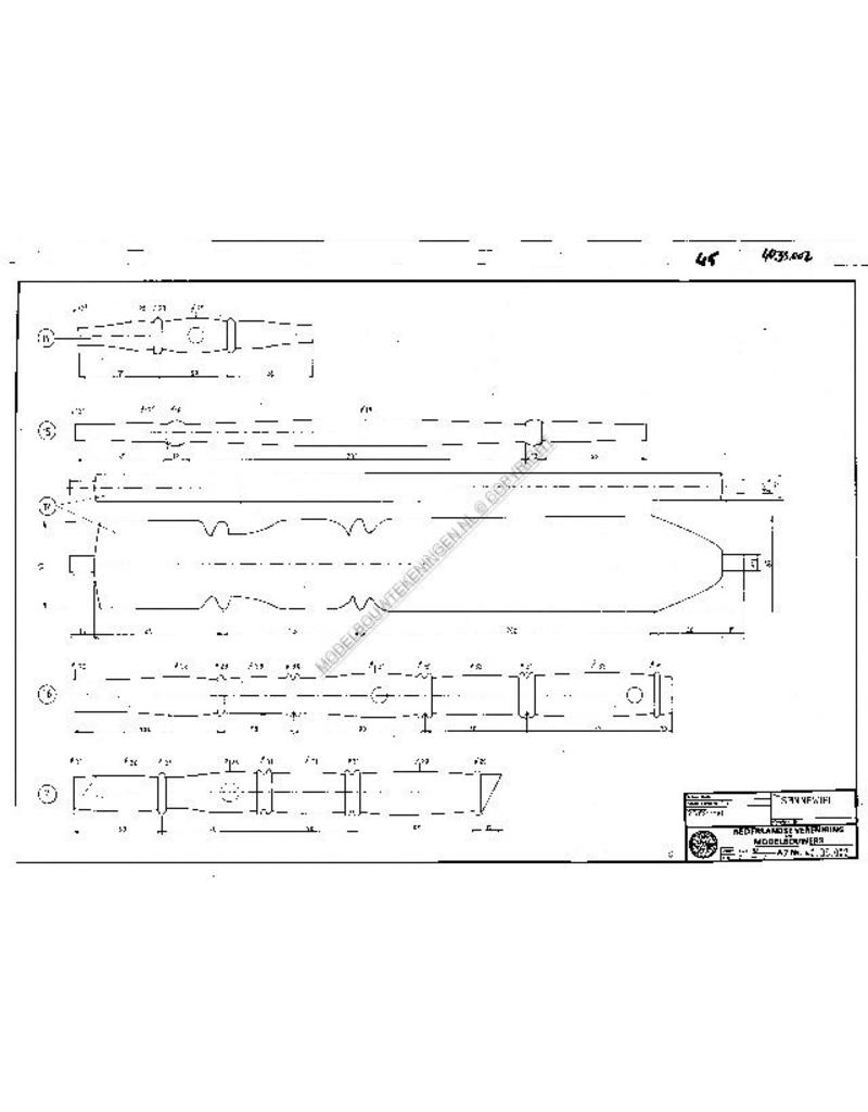 MBT Brabants spinnewiel - Bouwtekening Schaal 1 : N/A (40.35.002)