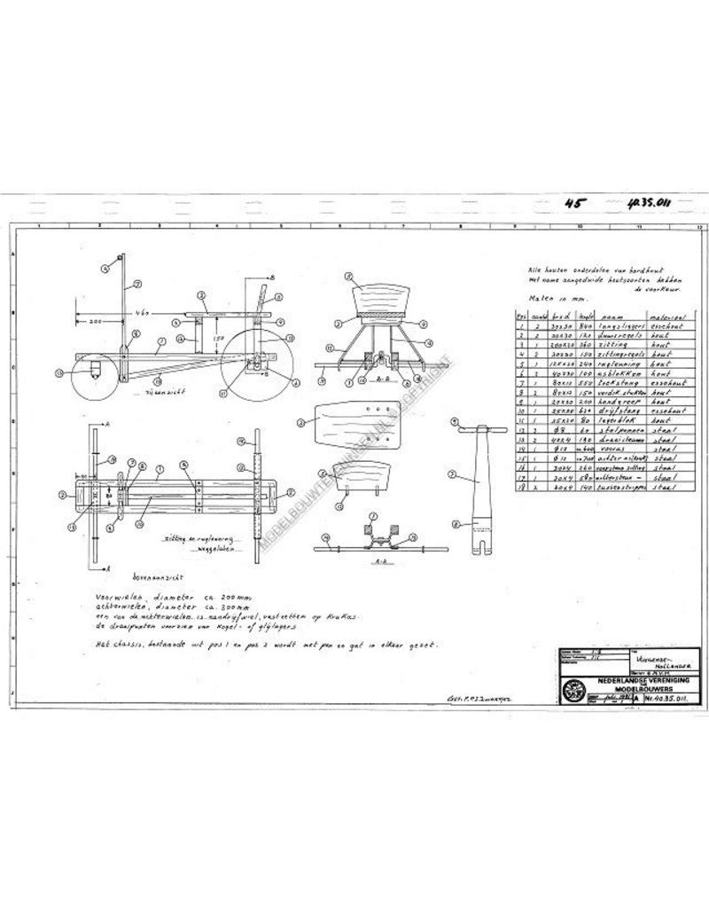 MBT Vliegende hollander - Bouwtekening Schaal 1 : 5 (40.35.011)