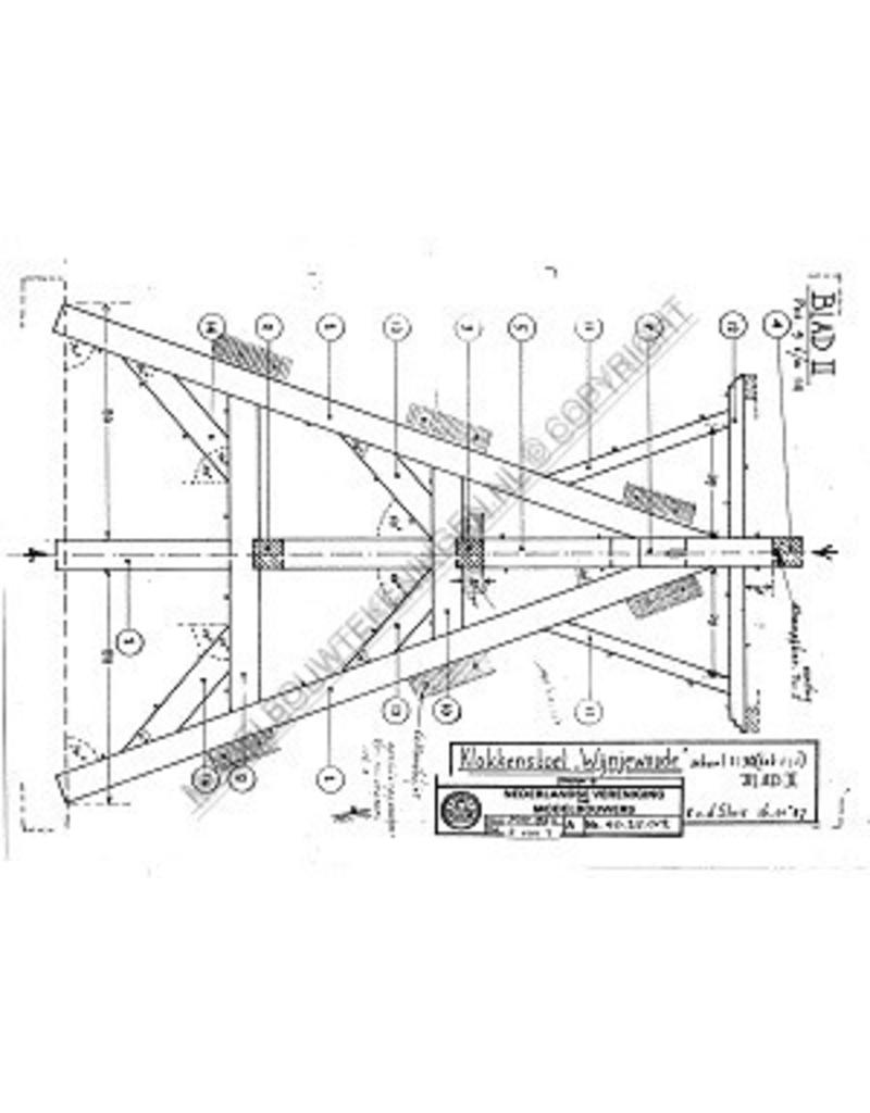 MBT Klokkenstoel van Wijnjewoude - Bouwtekening Schaal 1 : 30 (40.35.012)