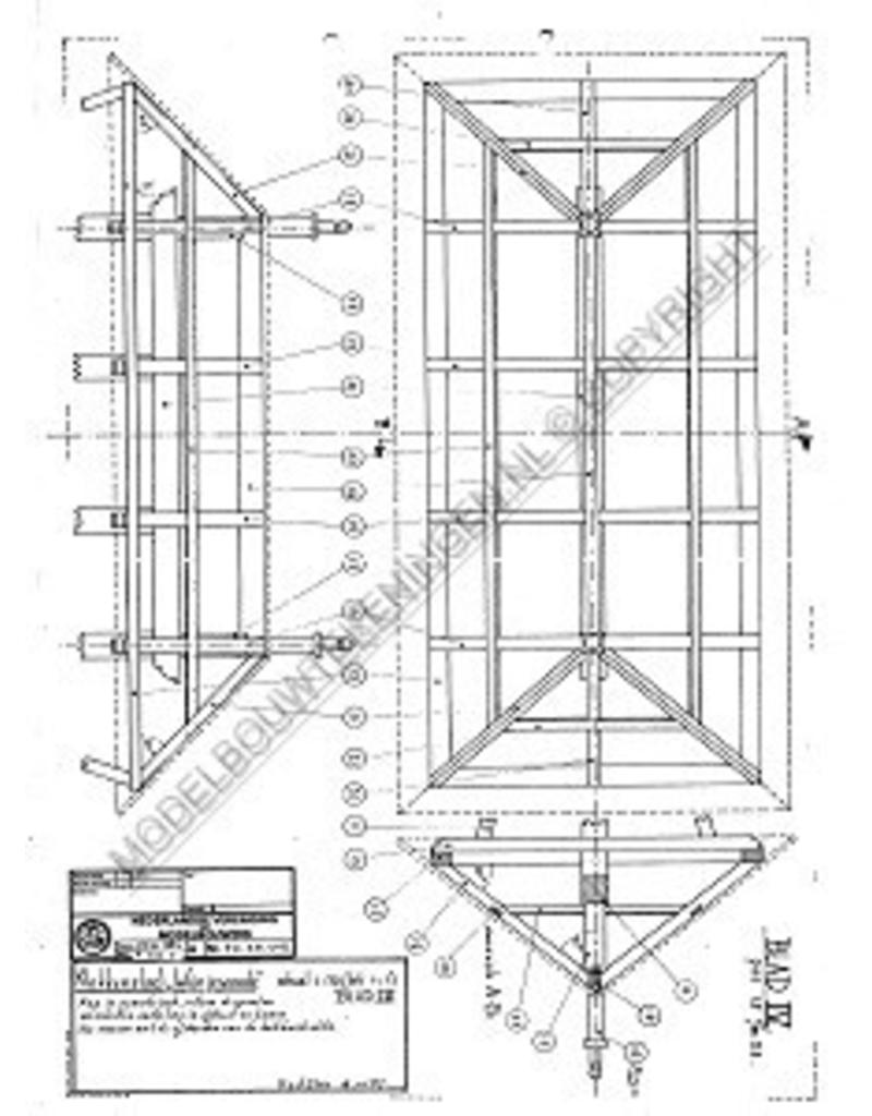 MBT Klokkenstoel van Wijnjewoude - Bouwtekening Schaal 1 : 30 (40.35.012)