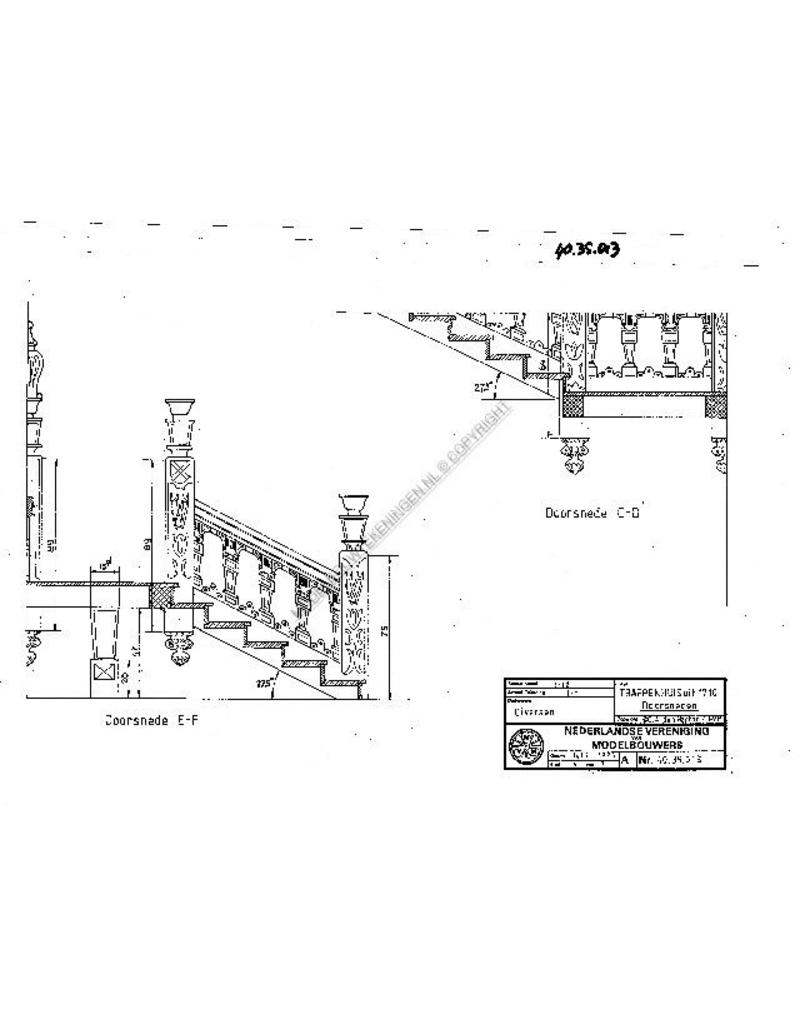 MBT Treppenhaus (1710) - Bauzeichnung Maßstab 1 : 12 (40.35.013)