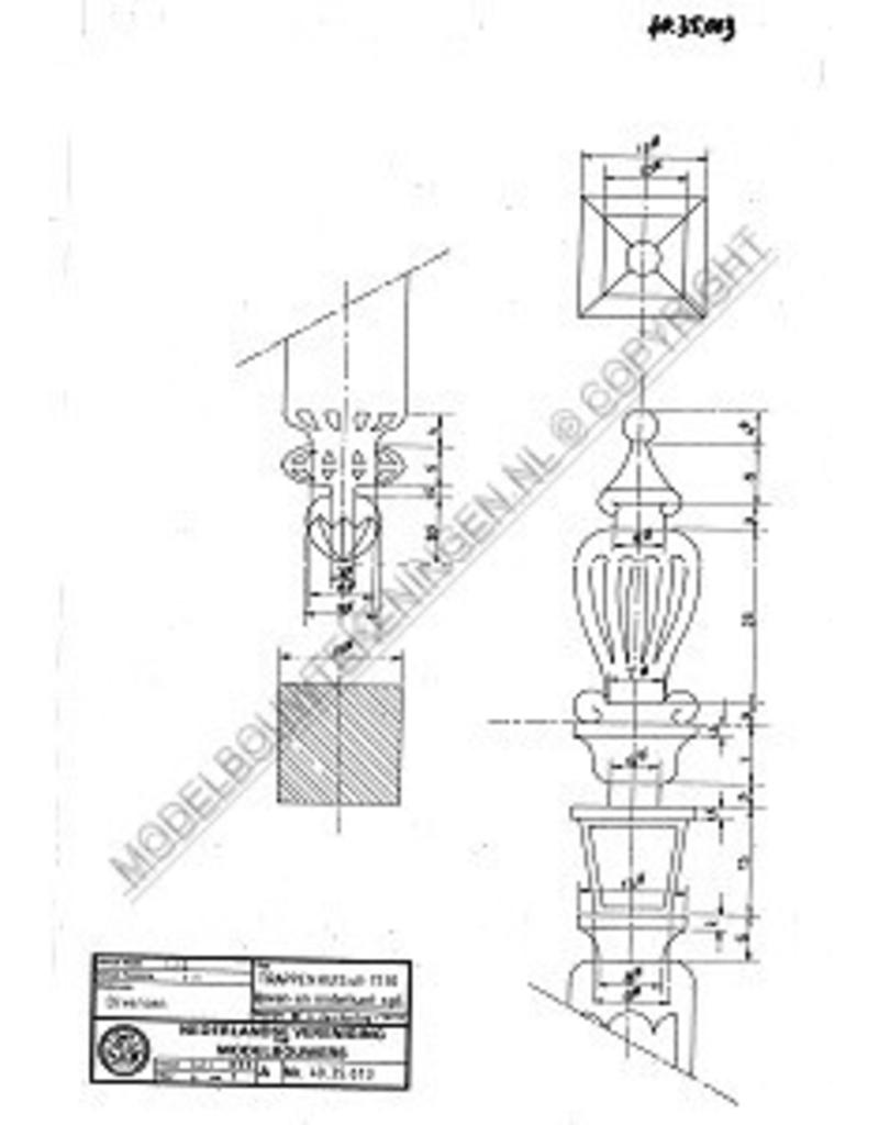 MBT Trappenhuis (1710) - Bouwtekening Schaal 1 : 12 (40.35.013)