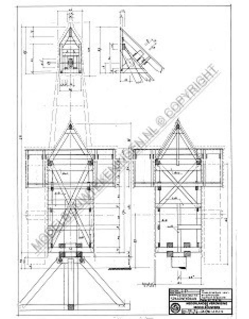MBT Spaarnekraan, Haarlem (reconstructie) - Bouwtekening Schaal 1 : 5 (40.35.016)