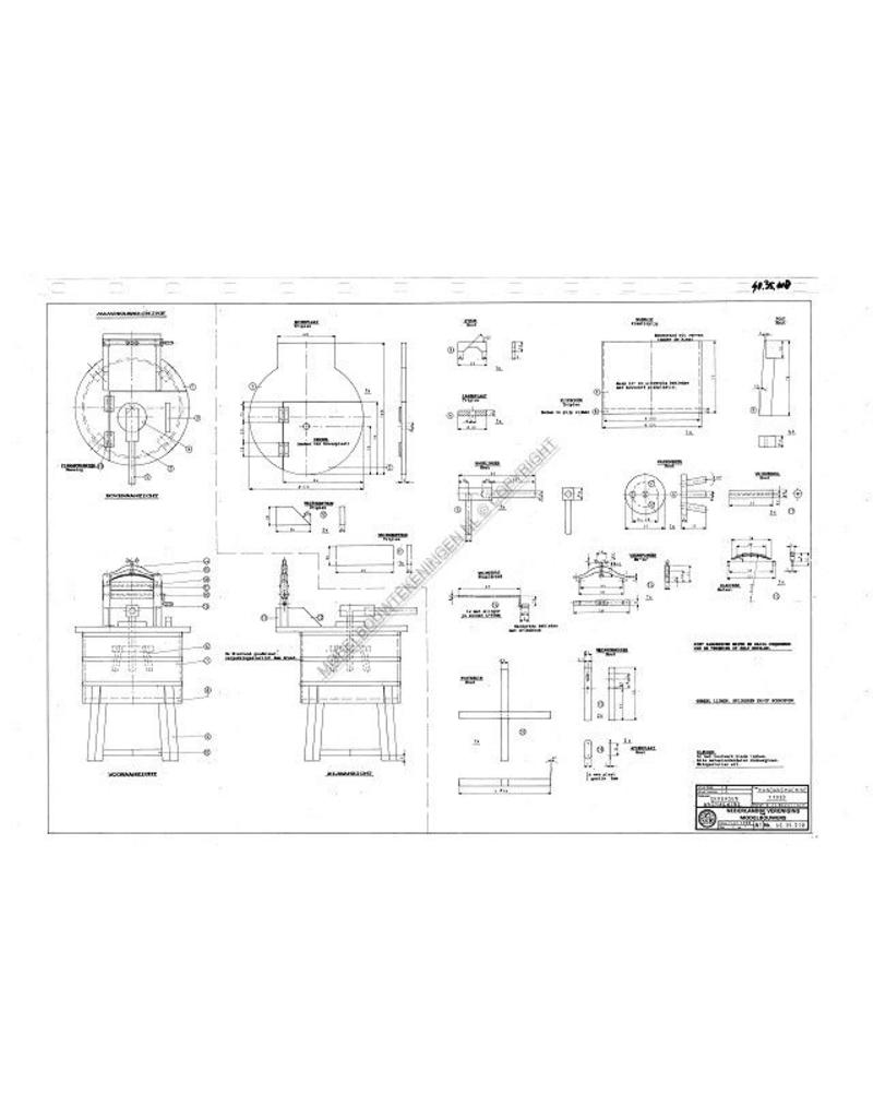 MBT Handwasmachine - Bouwtekening Schaal 1 : 8 (40.35.018)