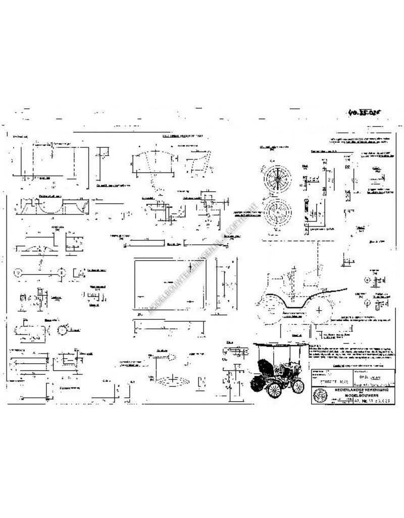 MBT Peugeot 1892 - Bouwtekening Schaal 1 : N/A (40.35.025)