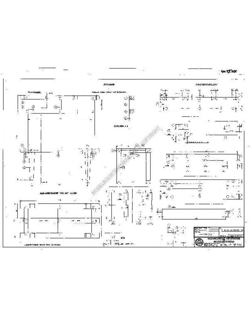 MBT Kaaspers - Bouwtekening Schaal 1 : 8 (40.35.035)