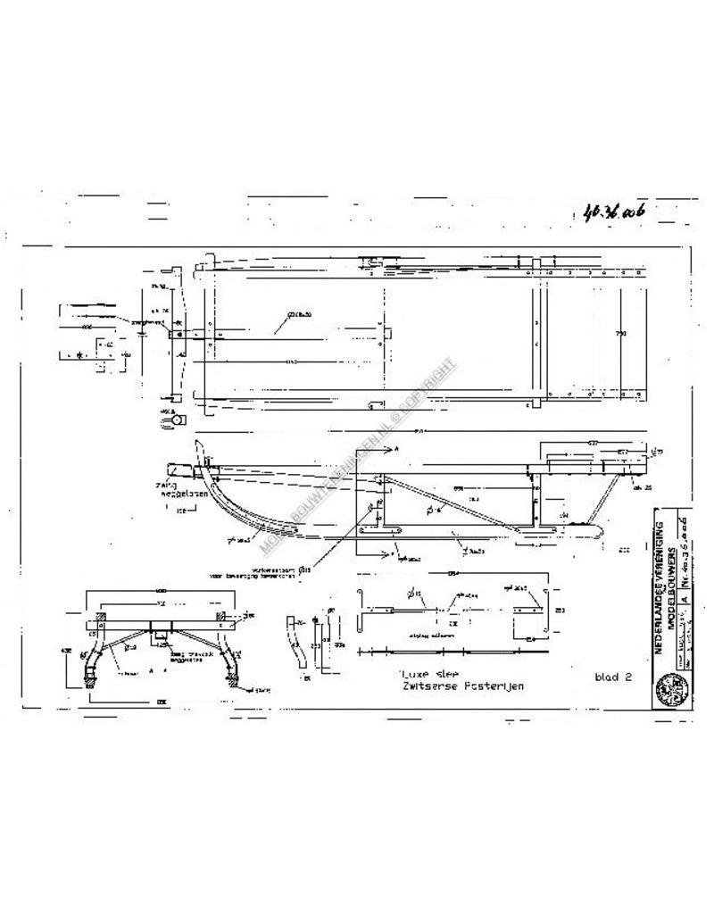 MBT 40.36.006 Luxus- oder offener Schlitten der Schweizerischen Post