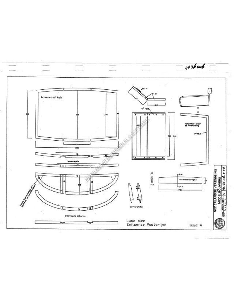 MBT 40.36.006 luxe of open slee van de Zwitserse Posterijen