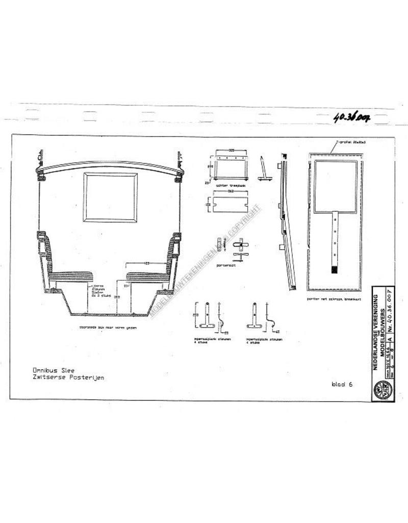 NVM 40.36.007 omnibus slee Zwitserse Posterijen