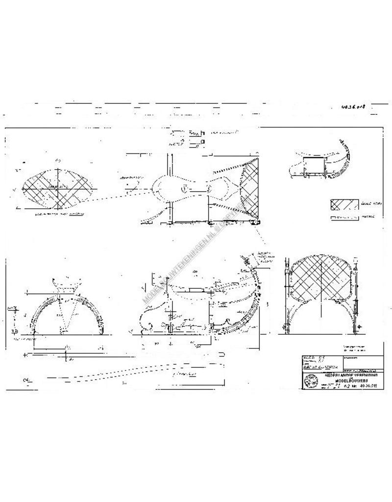 MBT Slee uit Oostenrijk - Bouwtekening Schaal 1 : 8 (40.36.018)