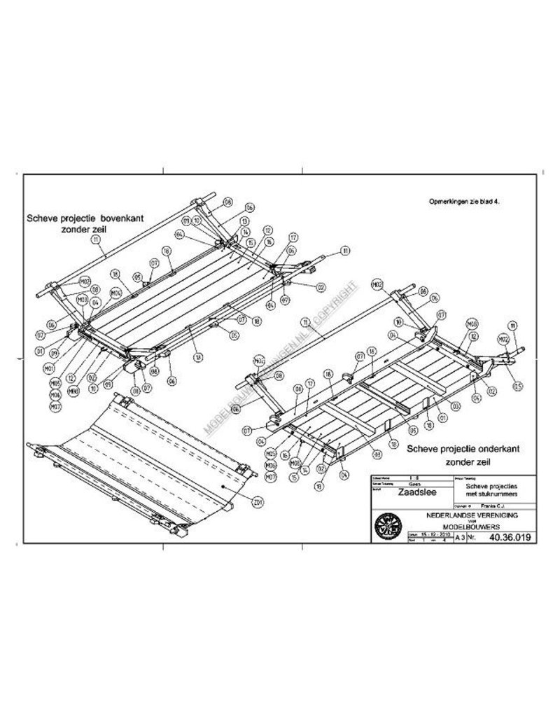 MBT Zaadslede - Bouwtekening Schaal 1 : 8 (40.36.019)