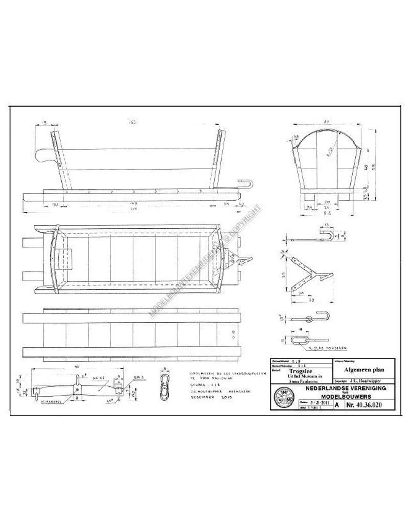 MBT Trogslede - Bouwtekening Schaal 1 : 8 (40.36.020)