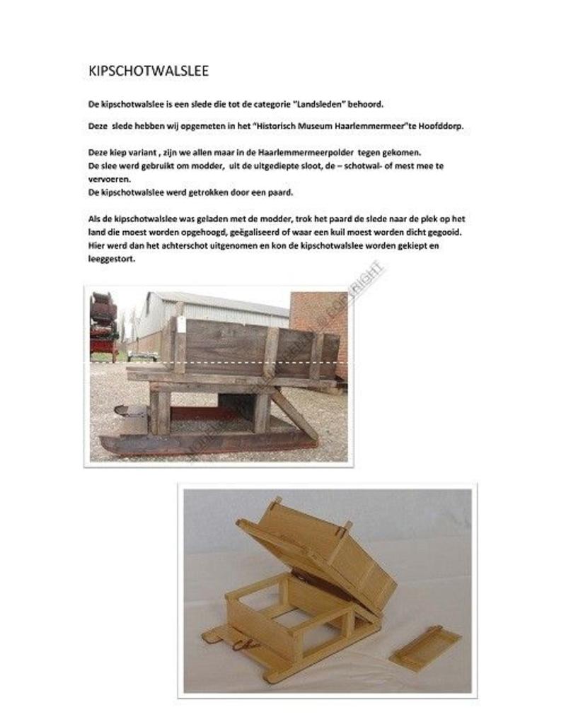 MBT Kipschot walslee uit Historisch museum Hoofddorp - Bouwtekening Schaal 1 : 8 (40.36.026)